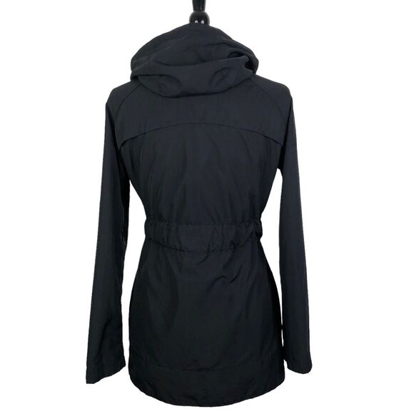 Oakley Women's Black Waist Tie Full Zip Hooded Outdoor Jacket Size Medium - Picture 3 of 12